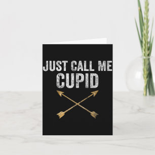 Just Call Me Cud Shirt Retro Arrow Valentine Day  Card