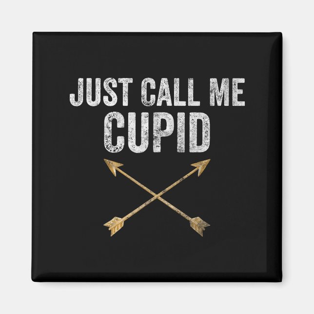 Just Call Me Cud Shirt Retro Arrow Valentine Day  Magnet (Front)