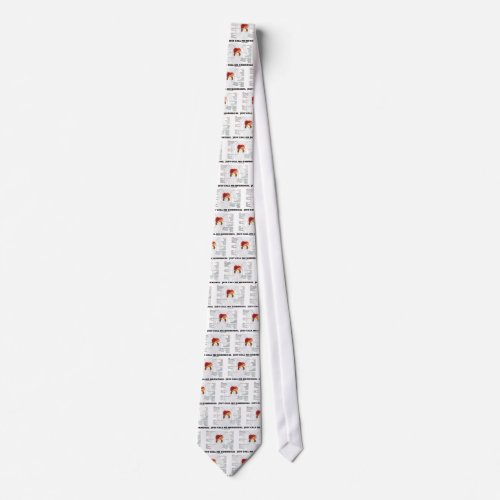 Just Call Me Hormonal Endocrine Alimentary System Neck Tie
