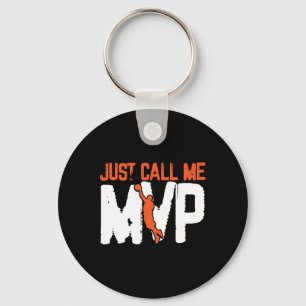 Just Call Me MVP  Basketball Player Keychain
