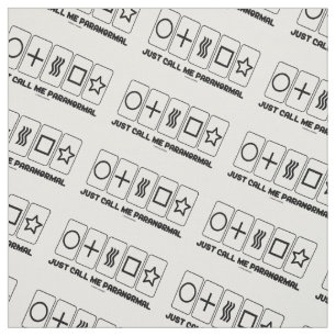 Just Call Me Paranormal Zener Cards Fabric