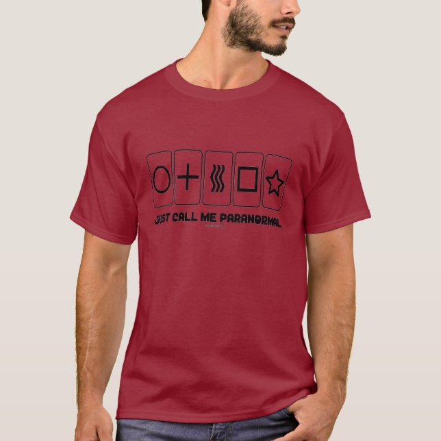 Just Call Me Paranormal (Zener Cards) T-Shirt (Front)