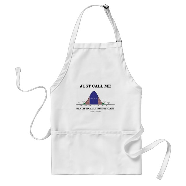 Just Call Me Statistically Significant Adult Apron (Front)
