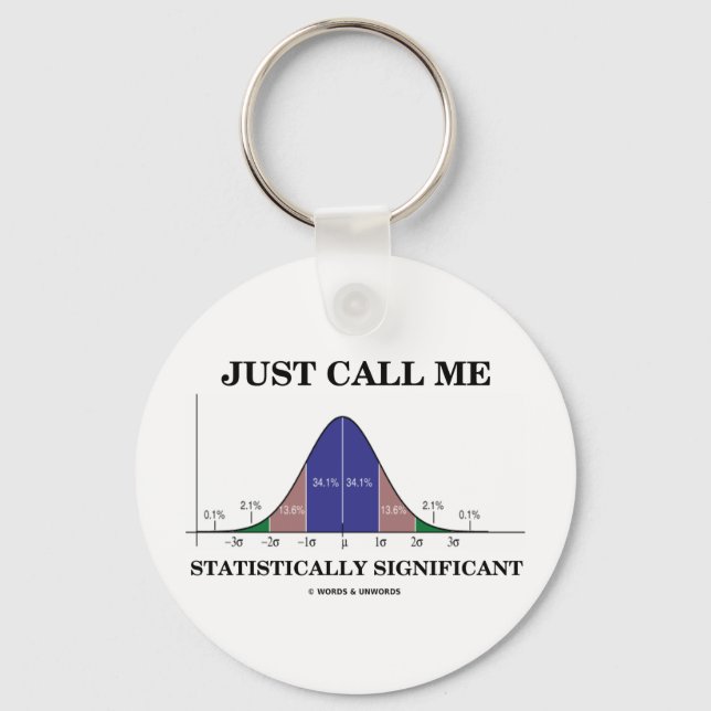 Just Call Me Statistically Significant Keychain (Front)