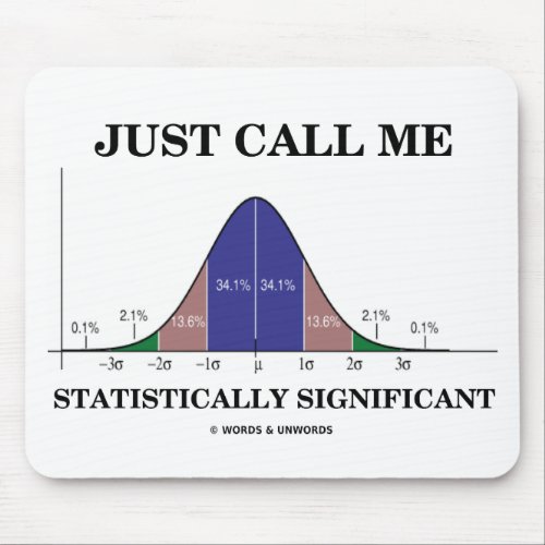 Just Call Me Statistically Significant Mouse Pad