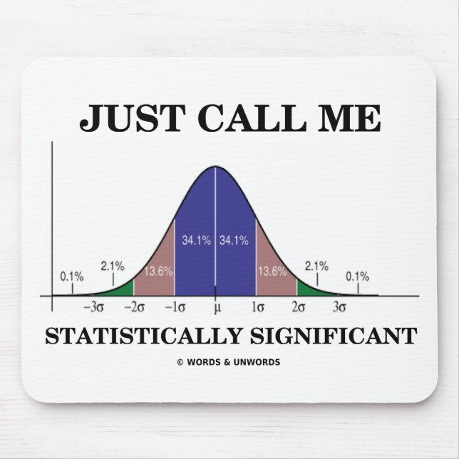Just Call Me Statistically Significant Mouse Pad (Front)