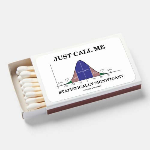 Just Call Me Statistically Significant Stats Humor Matchboxes