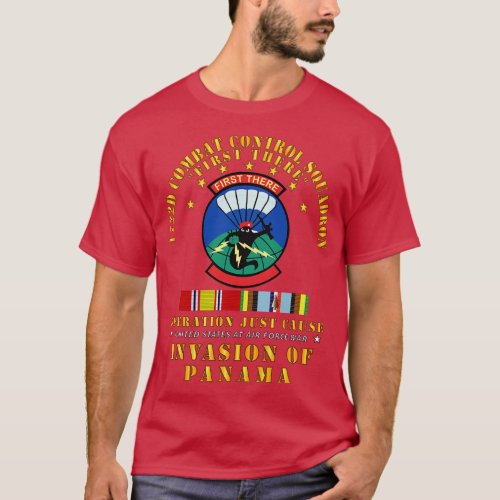 Just Cause 1722d Combat Control Squadron w Svc Rib T_Shirt