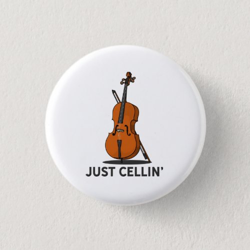 Just Cellin Cellist Performance Music Cello Button