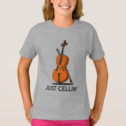 Just Cellin Cellist Performance Music Cello T_Shirt