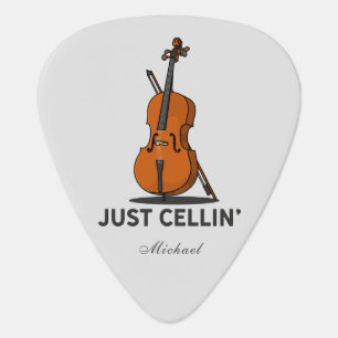 Just Cellin Cellist Performance Music Personalized Guitar Pick