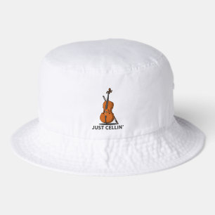 Just Cellin Cellist String Music Cello Player Bucket Hat