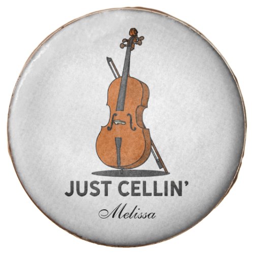 Just Cellin Cello Musician Custom Chocolate Covered Oreo