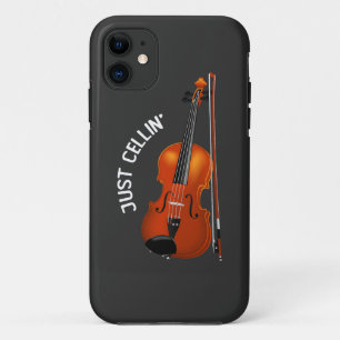 Just Cellin' Funny Chilling Cello Violin iPhone 11 Case
