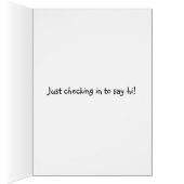 Just checking in to say hi! cards (Inside (Right))