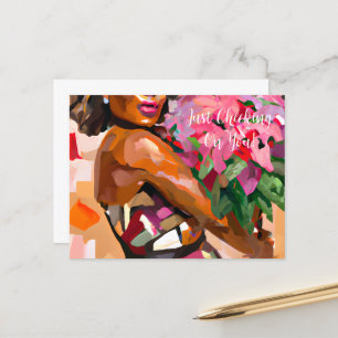 Just Checking On You Postcard