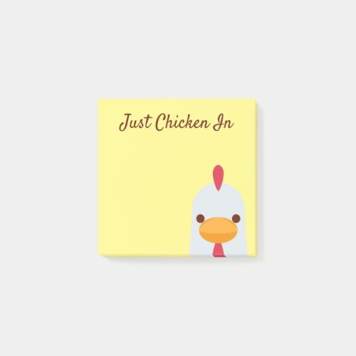 Just Chicken In Funny  Post_It Notes