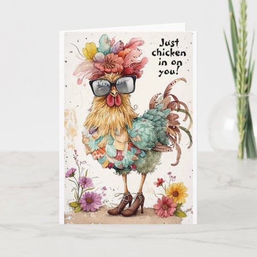 Just chicken in you greeting card