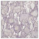 just chickens purple cream fabric