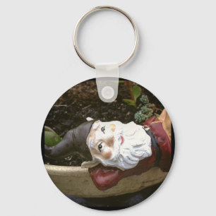 Just Chillin, A Garden Gnome Keychain