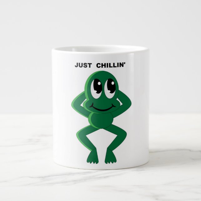 JUST CHILLIN' GIANT COFFEE MUG (Front)