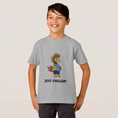 Just Chillin Island Parrot T_Shirt