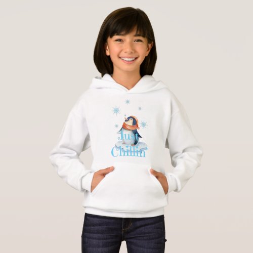 Just Chillin Penguin Hoodie