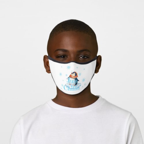 Just Chillin Penguin Premium Face Mask