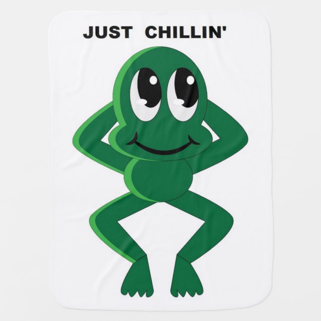 JUST CHILLIN' SWADDLE BLANKET (Front)