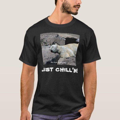 Just chilln Polar Bear Humor T_shirt