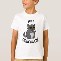 Just Chin-Chillin Funny Chinchilla Pun 