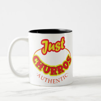 Just Churros Logo Apparel Two-Tone Coffee Mug