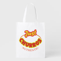 Just Churros Logo Grocery Bag