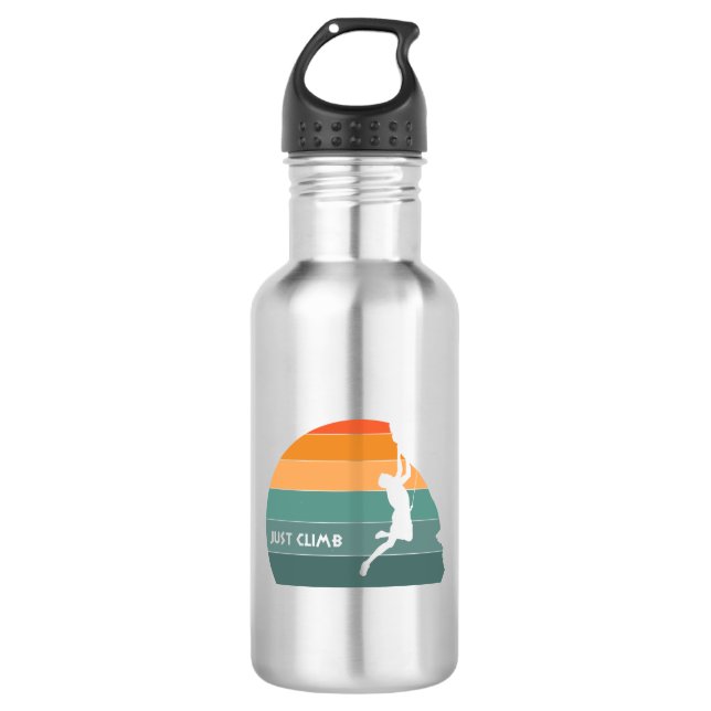 Just Climb Stainless Steel Water Bottle (Front)
