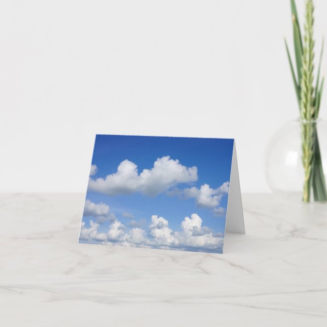 Just Clouds Greeting Card (Front)