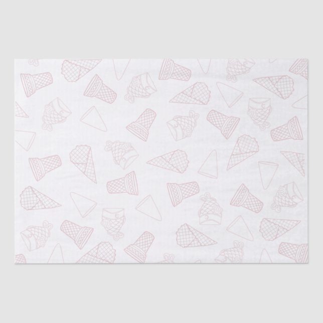 Just Cones Pink Tissue Paper (Front)