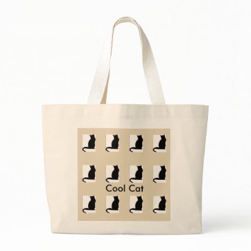 Just Cool Cute Jumbo Cat Graphic Tote Just Cool Cute Jumbo Cat Graphic Tote