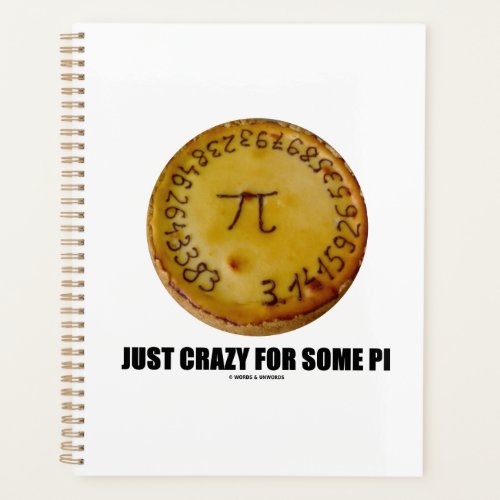 Just Crazy For Some Pi Pi  Pie Math Humor Planner