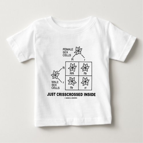 Just Crisscrossed Inside Punnett Square Attitude Baby T_Shirt