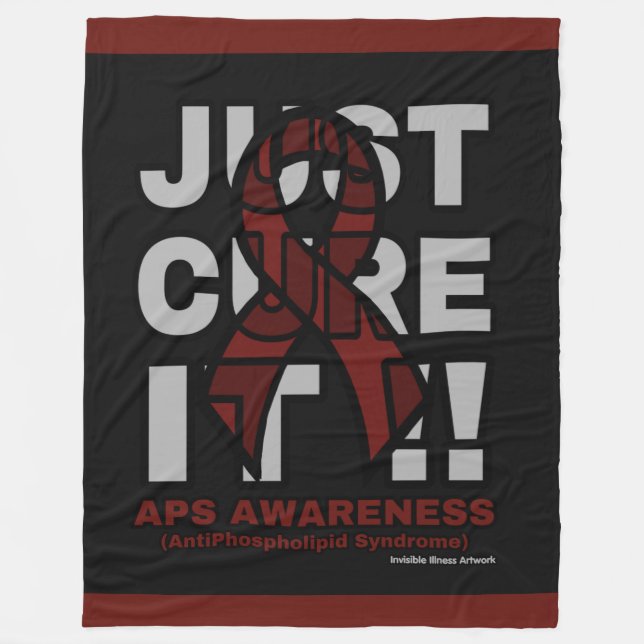 JUST CURE IT...APS FLEECE BLANKET (Front)