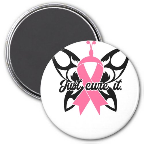Just Cure It Breast Cancer Awareness Magnet