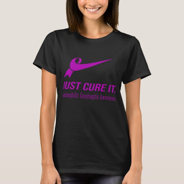 Just Cure It Eosinophilic Esophagitis Awareness T-Shirt (Front)