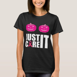 just cure it Pink pumpkin Breast Cancer Awareness T-Shirt