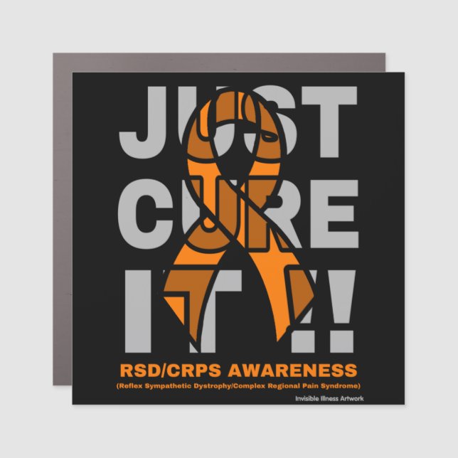 JUST CURE IT...RSD/CRPS CAR MAGNET (Front)