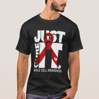 Just Cure Sickle Cell Awareness Ribbon Hoodie T-Shirt