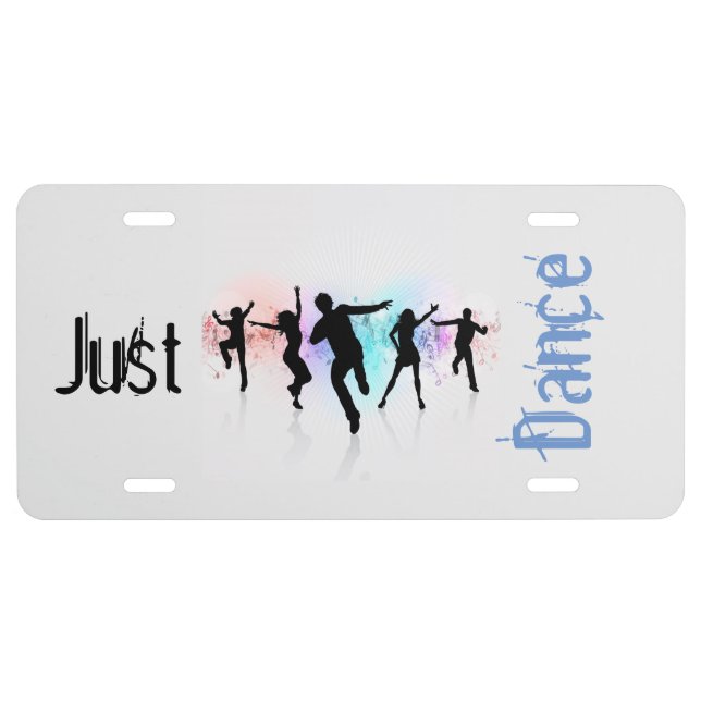 Just Dance Aluminum License Plate (Front)