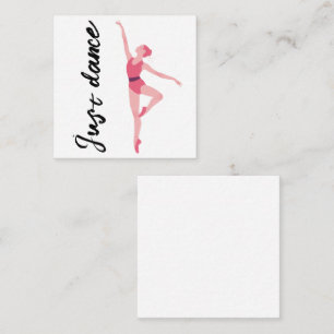 Just Dance Ballerina Note Card Elegant Ballet