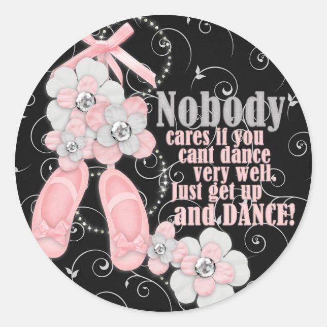 Just Dance Classic Round Sticker (Front)