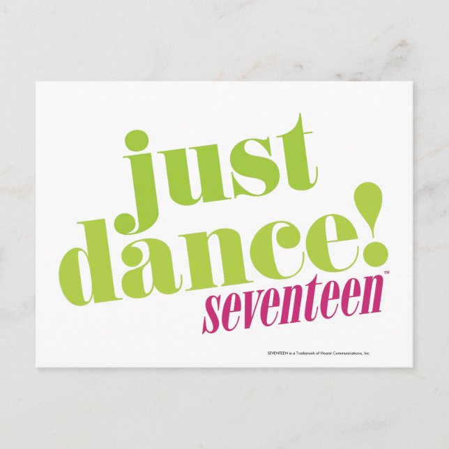 Just Dance - Green Postcard (Front)