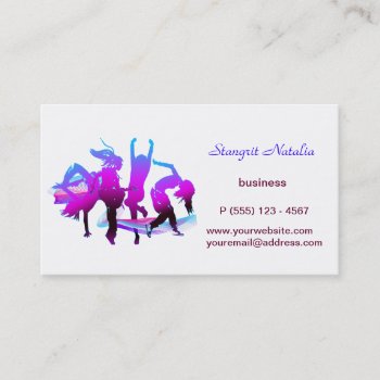 Just Dancing Business Card by Stangrit at Zazzle